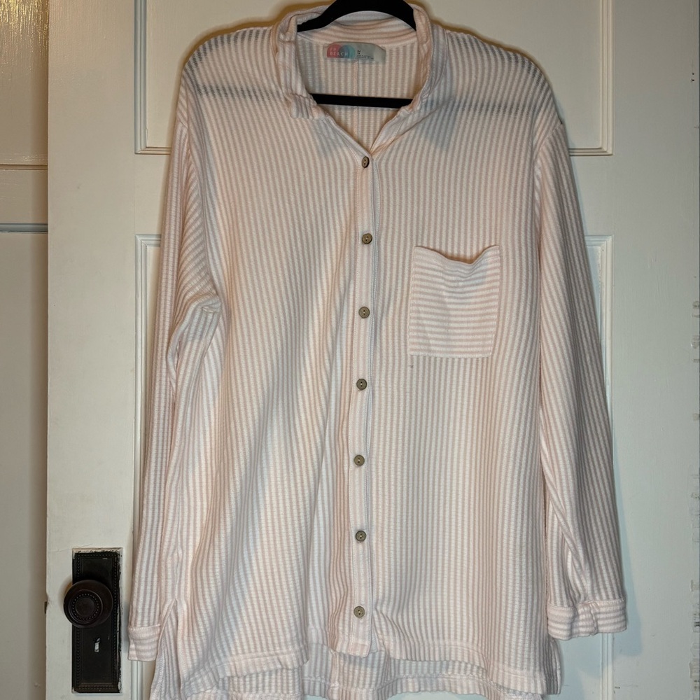 FP Beach Better Days Striped Button-Up Shirt